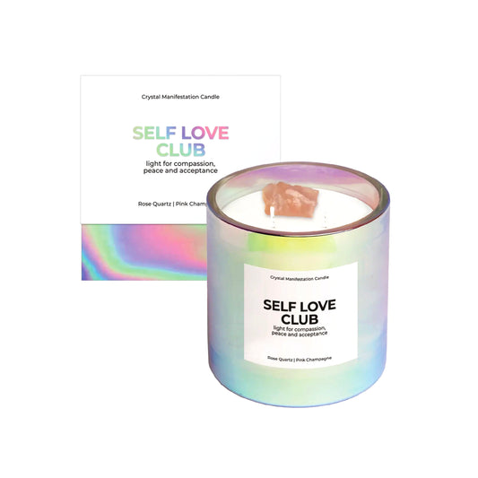 Self Love Club Crystal Candle